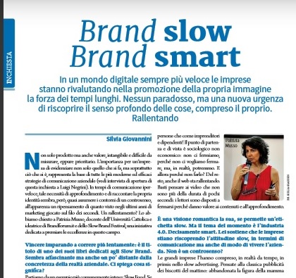 Brand Slow Brand Smart – Intervista a Patrizia Musso