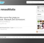 Renault su Facebook e Twitter