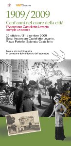 1909/2009 – Mostra fotografica a Genova “Cent’anni nel cuore della città “.