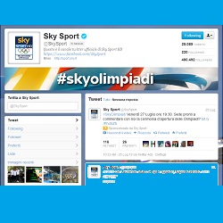 Live tweeting per le Olimpiadi di Sky Sport HD