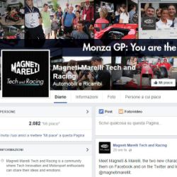 Magneti Marelli lancia la sua pagina Facebook