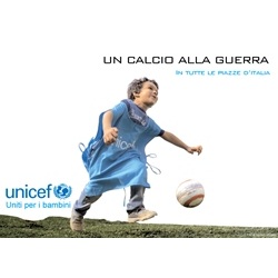 Un rigore per Unicef: la nuova campagna nazionale a favore dei bambini dimenticati di tutte le guerre