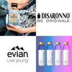 Sostenibilità e design: il packaging di Evian e di Disaronno