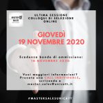 In chiusura le selezioni per la 7a edizione del Master in Account e Sales Management (Almed/Centrimark – Università Cattolica del Sacro Cuore)