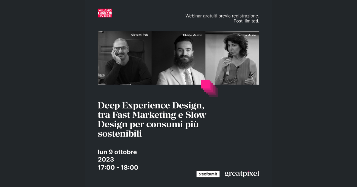 Deep Experience Design, tra Fast Marketing e Slow Design