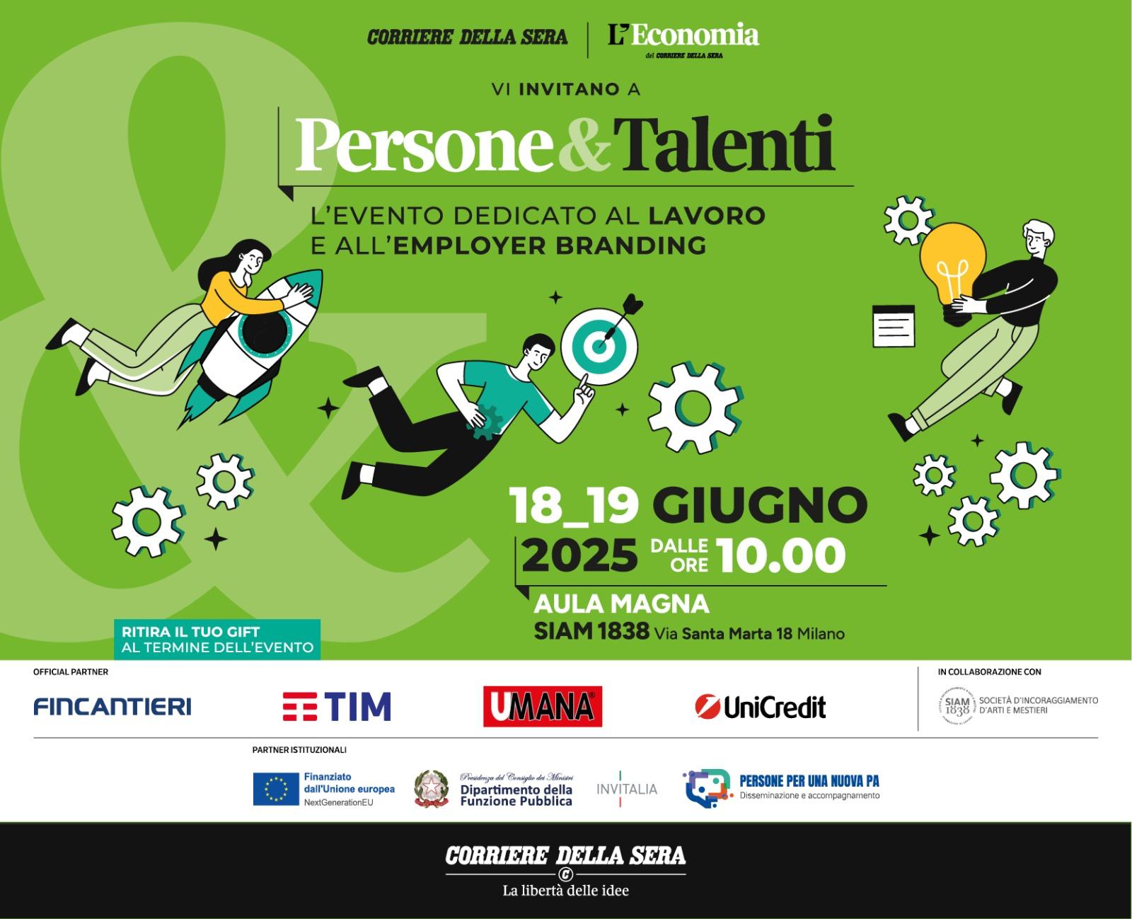 Persone&Talenti: due giorni di confronto tra imprese, professionisti e studenti