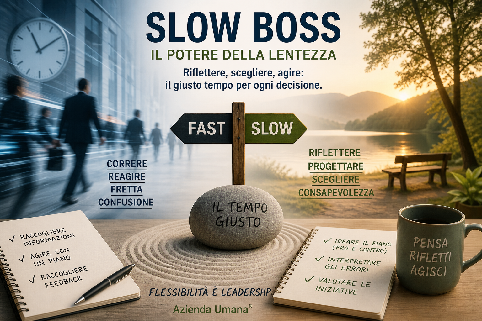 Slow thinking, fast moving