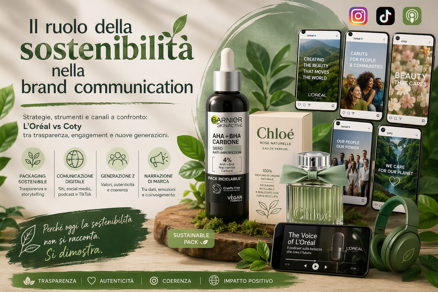 Comunicare la sostenibilità ai consumatori nel settore cosmetico: cosa ci insegnano i casi L’Oréal e Coty