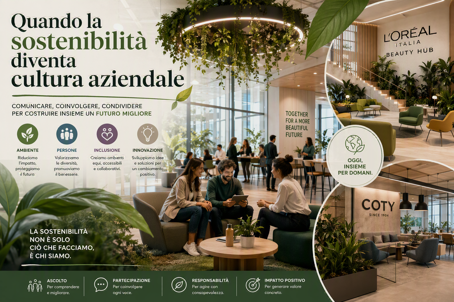 Comunicare la sostenibilità ai dipendenti nel settore cosmetico: strategie e pratiche di coinvolgimento interno dei casi L’Oréal e Coty